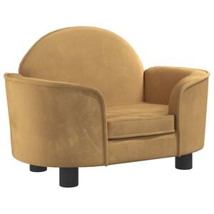 vidaXL Cama para c&atilde;es 66x40x45 cm veludo castanho