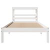vidaXL Cama sem colch&atilde;o 90x190 cm madeira de pinho maci&ccedil;a branco