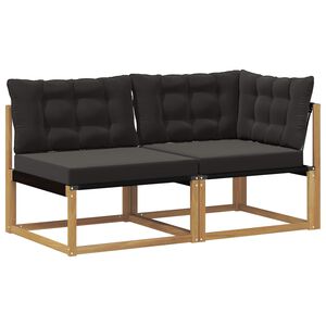 vidaXL Unidades de Sof&aacute; Seccional Branco 162,5 x 83 x 73 cm