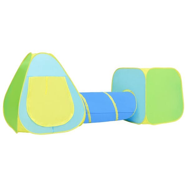 vidaXL Tenda de brincar infantil com 350 bolas multicolorido