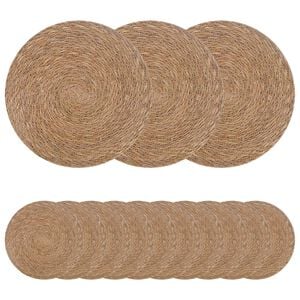 vidaXL Sousplat de Erva Marinha 50 unid. Natural 100% Erva marinha