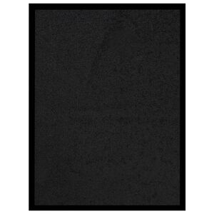 vidaXL Tapete de porta 40x60 cm preto