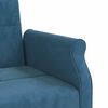 vidaXL Sof&aacute;-cama com almofad&otilde;es veludo azul