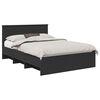 vidaXL Estrutura da Cama Preto 160 x 200 cm Derivados de Madeira