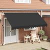 vidaXL Toldo retrátil manual 400 cm antracite
