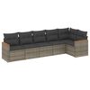 vidaXL Patio Sofa Set 4 lugar Grey