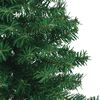 vidaXL &Aacute;rvore de Natal artificial de canto Verde 180 cm PVC e Metal