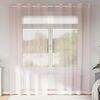 vidaXL Cortinas de voile com ilhós 2 pcs rosa-claro 140x225 cm