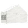 vidaXL Gazebo com telhado 8,92x5,88x3,75 m polietileno branco