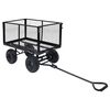 vidaXL Carrinho de m&atilde;o para jardim 350 kg preto
