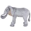 vidaXL Elefante de montar em peluche cinzento XXL