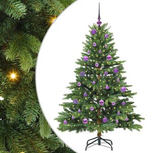 vidaXL &Aacute;rvore de Natal Artificial com 150 LEDs Verde 150 cm PE e PVC