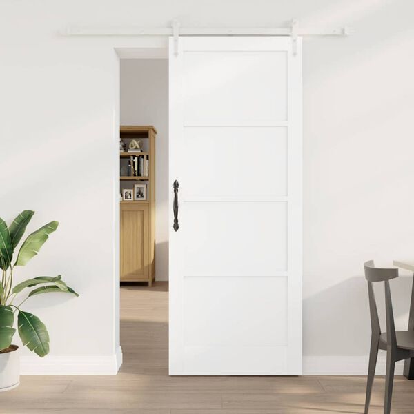vidaXL Porta Deslizante ORKDAL Branco 83 x 211 cm