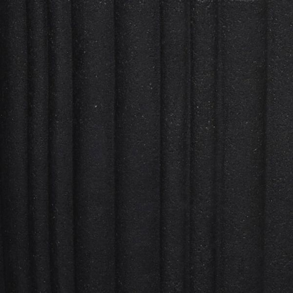 Capi Vaso oval Urban Tube 35x34 cm preto KBLT932