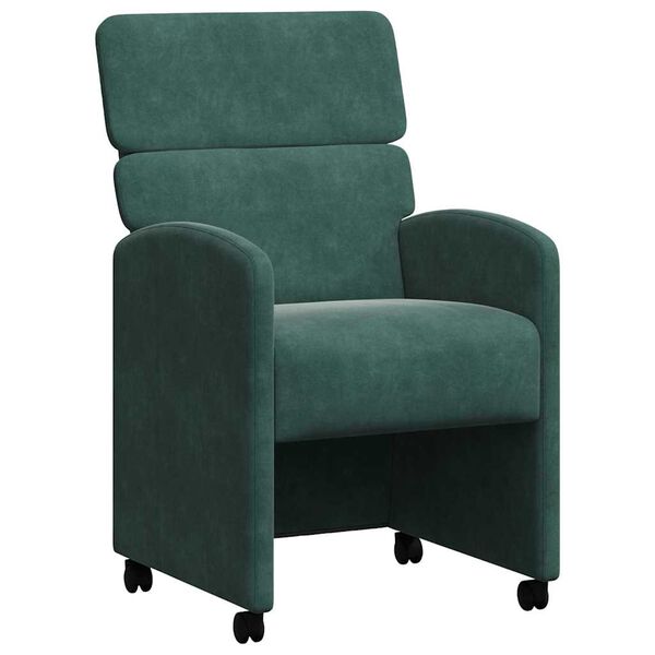vidaXL Cadeiras de Jantar 2 pcs Verde-escuro 58 x 65 x 98 cm Veludo