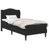 vidaXL Estrutura da Cama com cabeceira Preto 90 x 190 cm Veludo