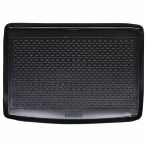 vidaXL Tapete de Porta-Malas Preto Borracha
