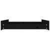 vidaXL Gavetas de cama 2 pcs madeira de pinho maci&ccedil;a preto