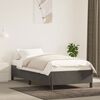 vidaXL Estrutura de cama sem colch&atilde;o 90x190 cm veludo cinzento-escuro