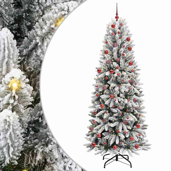 vidaXL &Aacute;rvore de Natal Artificial com 300 LEDs Branco 210 cm
