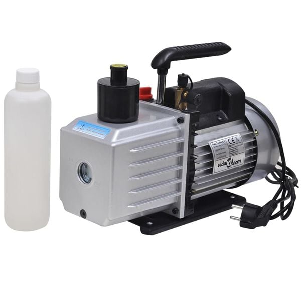 vidaXL C&acirc;mara de v&aacute;cuo com bomba de 2 est&aacute;gios 5,5 L