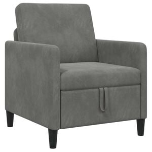 vidaXL Sofa com Armazenamento Cinzento-Escuro 72 x 78 x 87 cm