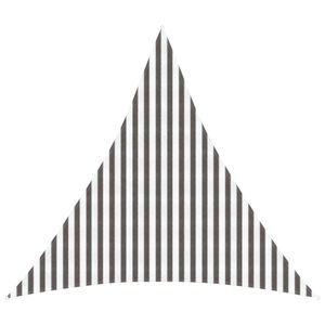 vidaXL Vela de Sombra 4 x 4 x 4 m HDPE Triangular Cinza Claro e Branco