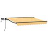 vidaXL Estrutura de Toldo Manual com LEDs Areia 3,5 x 2 m