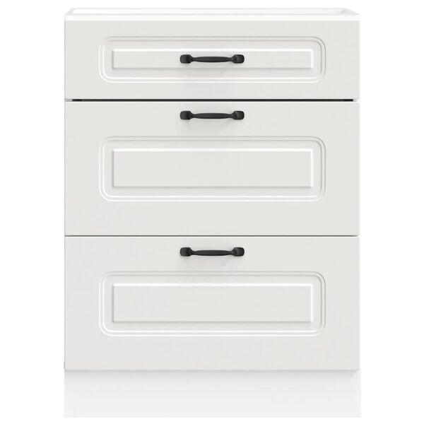 vidaXL Arm&aacute;rio de cozinha baixo Kalmar madeira artificial branca