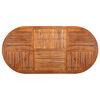 vidaXL Mesa de jardim 201x100x75 cm madeira de ac&aacute;cia maci&ccedil;a
