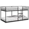 vidaXL Beliche sem colch&atilde;o 75x190 cm a&ccedil;o preto