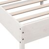 vidaXL Cama sem colch&atilde;o 120x200 cm madeira de pinho maci&ccedil;a branco