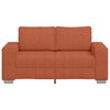 vidaXL Sof&aacute;-luvas 160x77x82 cm tecido corduroy laranja vermelho