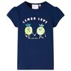 T-shirt infantil azul-escuro 116
