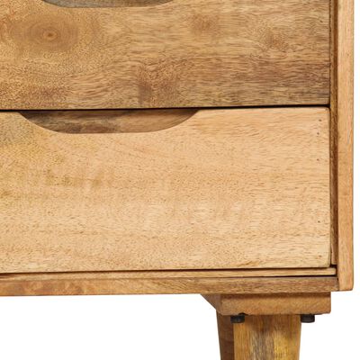 vidaXL Mesa de cabeceira em madeira de mangueira maciça 40x30x59,5 cm