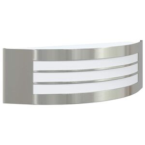vidaXL Luz de Parede para Exterior Prateado 32 x 10 x 10 cm