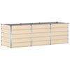 vidaXL Floreira Ivory 240 x 80 x 75 cm A&ccedil;o