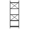 vidaXL Estante Carvalho Preto 56 x 34 x 171 cm Madeira processada