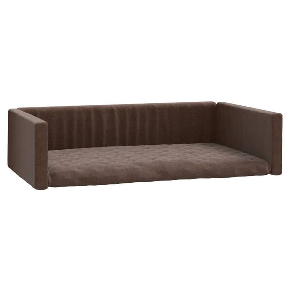 vidaXL Cama/ninho para bagageira carro 70x45cm aspeto linho castanho