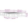 vidaXL Estrutura de cama 140x190 cm madeira maci&ccedil;a