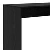 vidaXL Mesa de bar Carvalho Preto 102 x 50 x 103,5 cm