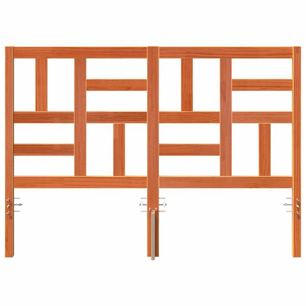 vidaXL Cabeceira de Cama com cabeceira Marrom Cera 145,5 x 4 x 104 cm