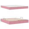 vidaXL Cama com arruma&ccedil;&atilde;o e colch&atilde;o Rosa 180 x 200 cm Veludo