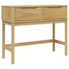 vidaXL Mesa consola FLORO 89,5x36,5x73 cm pinho maci&ccedil;o castanho mel