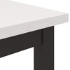 vidaXL mesa Branco 80 x 50 x 77 cm Madeira de Engenharia e A&ccedil;o