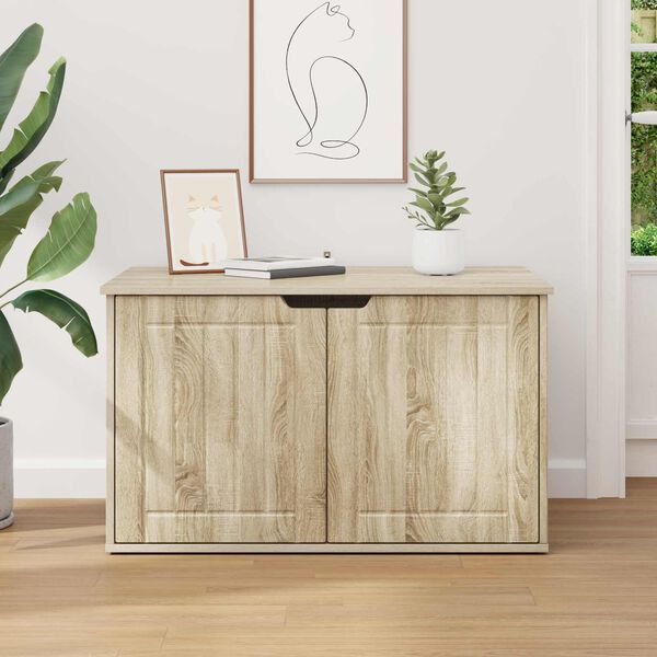 vidaXL Casa para Gatos Sonoma 85 x 55 x 50,5 cm Madeira processada