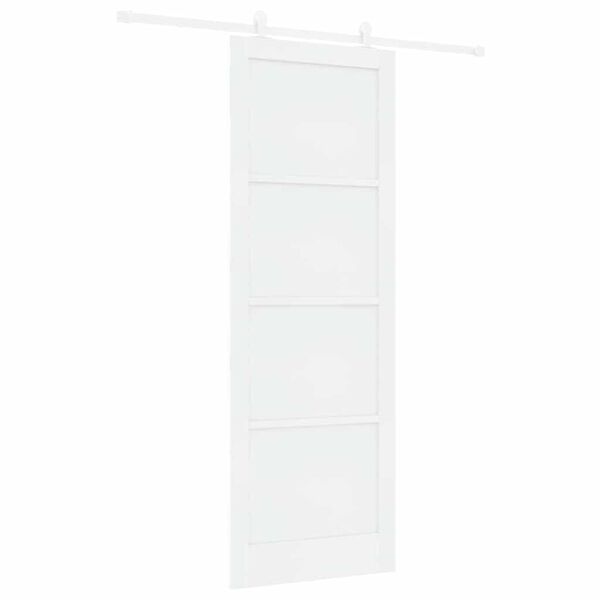 vidaXL Porta Deslizante Branco 83 x 232 cm Madeira de Pinheiro S&oacute;lida