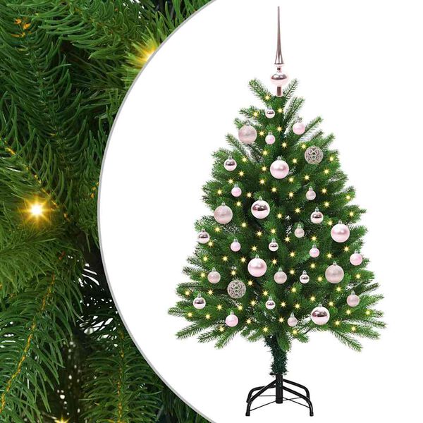 vidaXL &Aacute;rvore de Natal com 150 LEDs com suporte Verde 120 cm PE