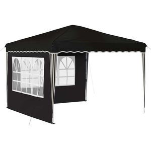 vidaXL Tenda de Festa Pop-up 288 x 288 x 245 cm Preto Tecido Oxford