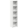 vidaXL Arm&aacute;rios para CD 2 pcs 21x16x93,5 cm contraplacado branco
